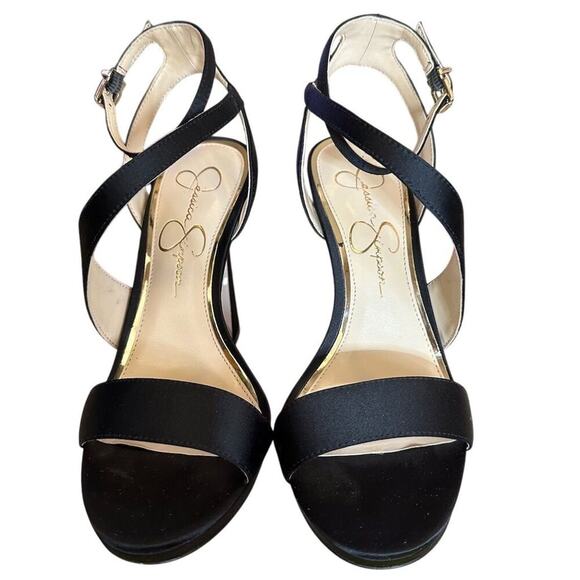 Jessica Simpson Frisco Women's Black Strappy High Heel Sandals Size 6.5 - Picture 2 of 12